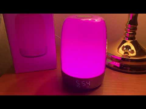 Review of Winshine touch Wake Up Lamp wake up to nature sounds, warm light #amazonfinds  #alarmclock