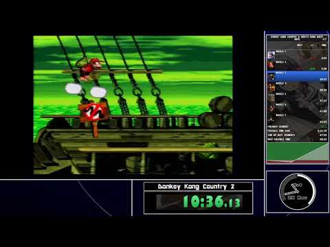 Donkey Kong Country 2: Diddy's Kong Quest Any% speedrun 46:36