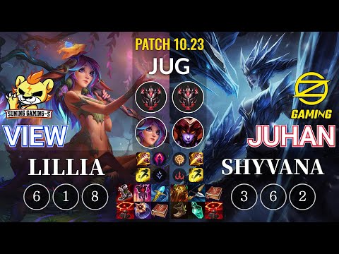 SG-S View Lillia vs OZ Juhan Shyvana Jungle - KR Patch 10.23