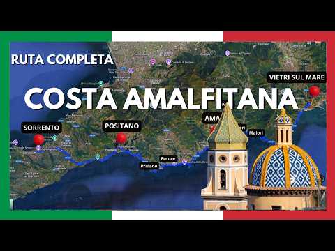 Complete route along the AMALFI COAST by car: Everything to see in Sorrento, Positano, Amalfi, Italy