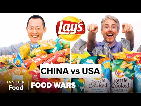 美國 vs 中國 Lay's | Food Wars | Insider Food (US vs China Lay's | Food Wars | Insider Food)