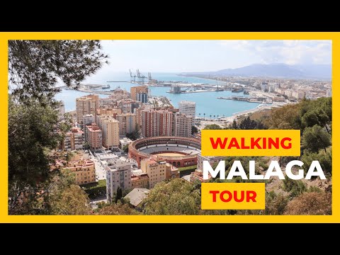 Walking tour Malaga  |  Spain [4K]