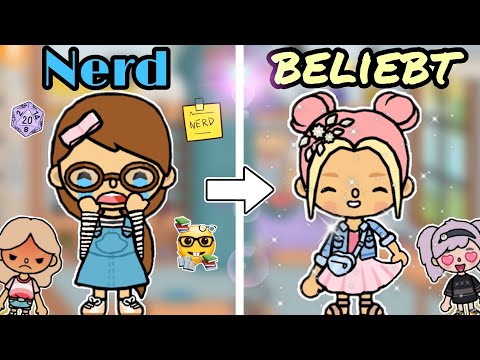 [PART 1]  VON NERD  ZU BELIEBT🤩  | SCHULE-GESCHICHTE | GESCHICHTE | TOCA BOCA STORY DEUTSCH