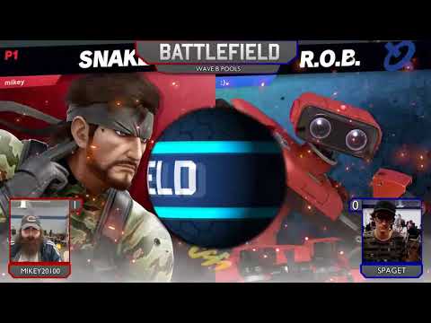 [MESA: Battlefield 9] Pools Wave B: mikey20100 (Snake) vs. Spaget (Ness, R.O.B.)