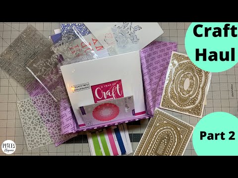 HSN's March Craft Day Haul Part2 + Unboxing Crafters's Companion First AutoShip for A year of Craft