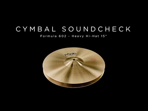 PAISTE CYMBAL SOUNDCHECK - Formula 602 Heavy Hi-Hat 15"