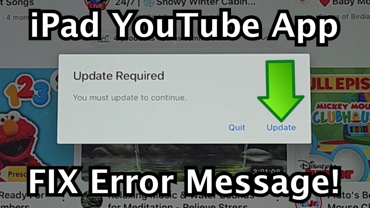 iPad YouTube App How to FIX 