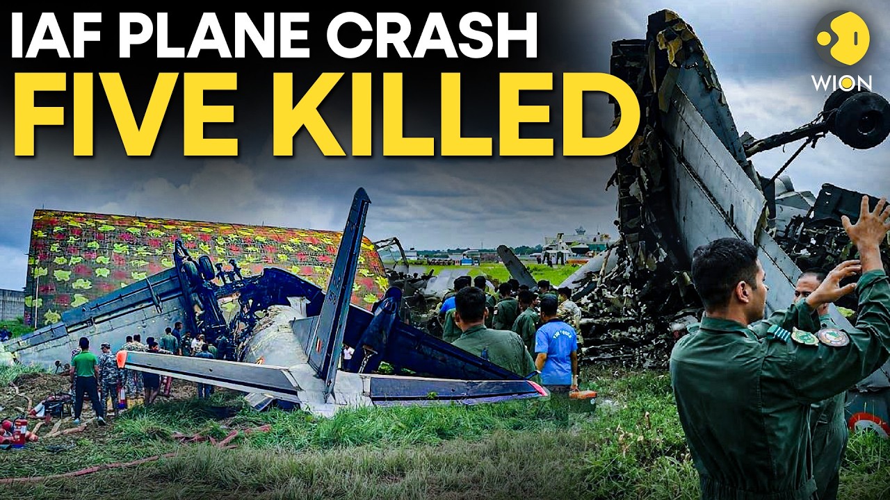 IAF Plane Crash LIVE: IAF An-32 Crashes at Jorhat, Five Air Warriors Lose Lives | WION