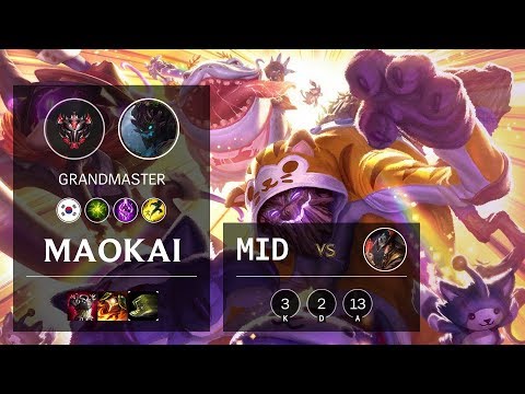 Maokai Mid vs Twisted Fate - KR Grandmaster Patch 10.11