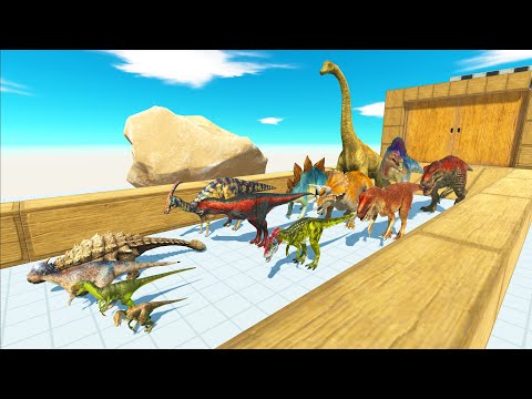 FUNNY SPEED RACE ALL DINOSAURS - Animal Revolt Battle Simulator