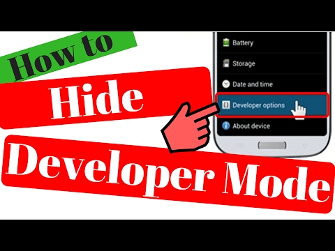 How to disable / Hide or remove developer option in android mobile
