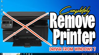 How To Completely Uninstall & Remove Printer Driver From Windows 7 PC or Laptop