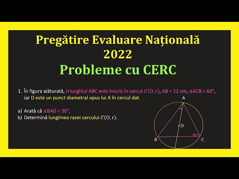 Evaluare Nationala 2022 Matematica Probleme Cerc Arc Arie Lungime Cerc cls 6(Invata Matematica Usor)