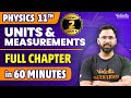 Master Units Measurements In Just 60 Minutes Class 11 Physics Anupam Sir VedantuMath​