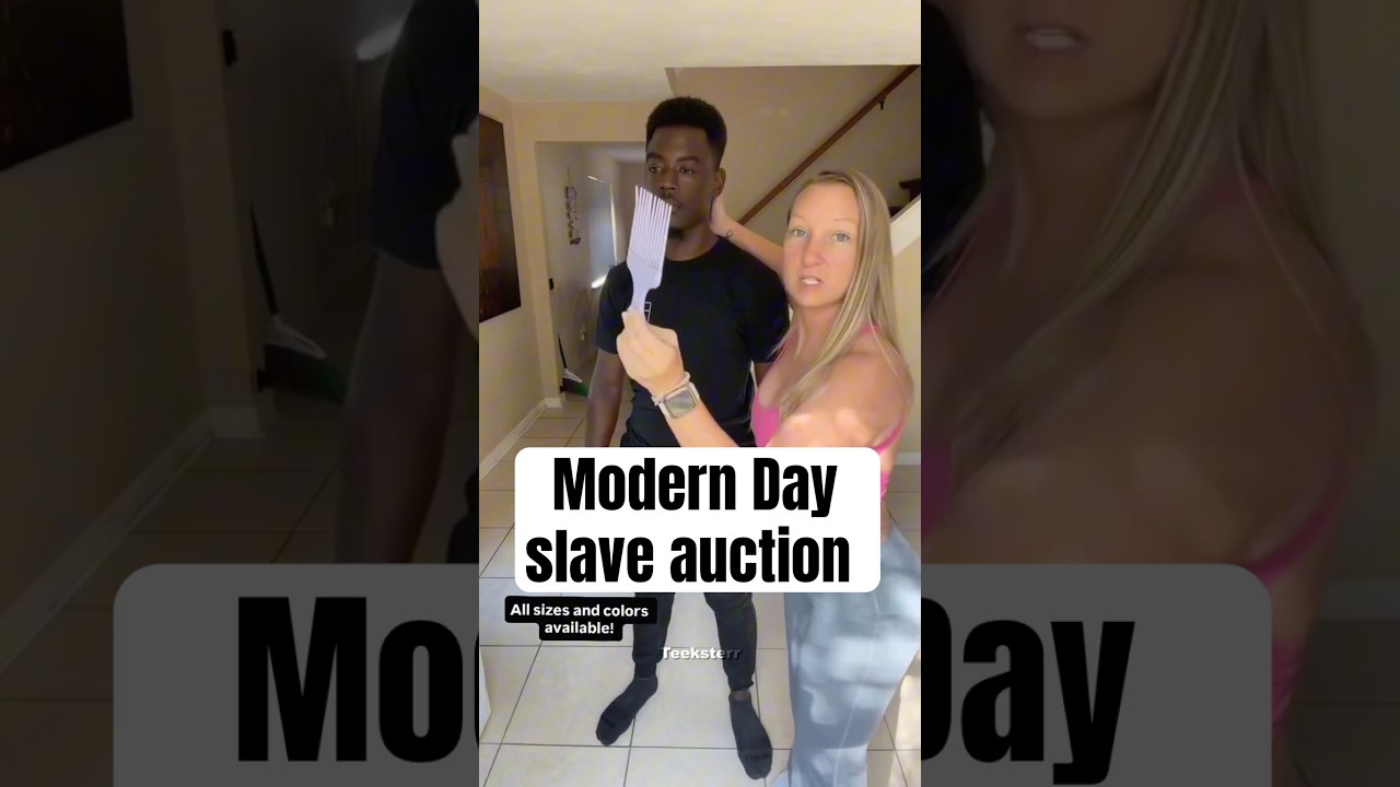 Modern Day slave auction 😭 #interracialdating #relationshipgoals #lovestory ￼