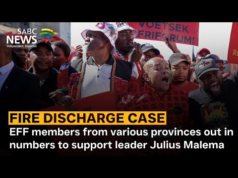 EFF members from various provinces out in numbers to support leader Julius Malema