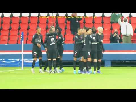 PSG / Reims 23.01.2022 : 4-0 (L1 J22) 4/4 : Juste après les buts du PSG... ou presque