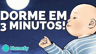 IMPRESSIONANTE! BEBÊ DORME EM 2 MINUTOS – Canção de Ninar e Ruído Branco - Acalma Recém-Nascidos
