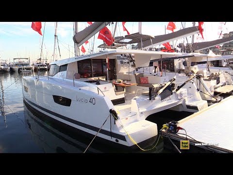 2019 Fountaine Pajot Lucia 40 Catamaran - Walkaround - 2018 Cannes Yachting Festival