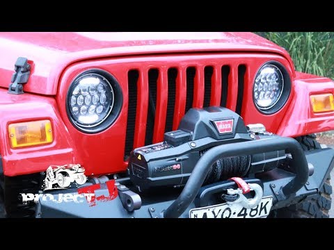 Warn Zeon 8s Winch Unbox and Install - Jeep Wrangler - Project TJ, Episode 8