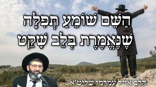 הרב אייל עמרמי - הַשֵּׁם שׁוֹמֵעַ תְּפִלָּה שֶׁנֶּאֱמֶרֶת בְּלֵב שָׁקֵט