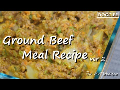 Ground Beef Meal Recipe v2 | Homemade Dog Food Recipe...