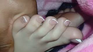 Passed out feet of wife's nieces she sounded asleep