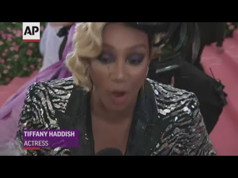 Tiffany Haddish shares her tips for surviving the Met Gala with reporters after getting very, very hungry last year. (May 7)