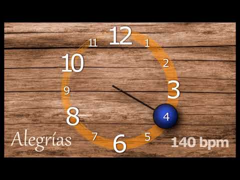 Alegrías - base de acompañamiento y estudio ( metrónomo flamenco ) 140 bpm