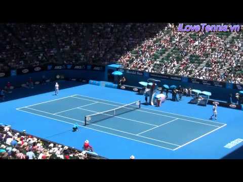 Australian Open 2012 Djokovic vs Lorenzi-Rod Laver Arena HD
