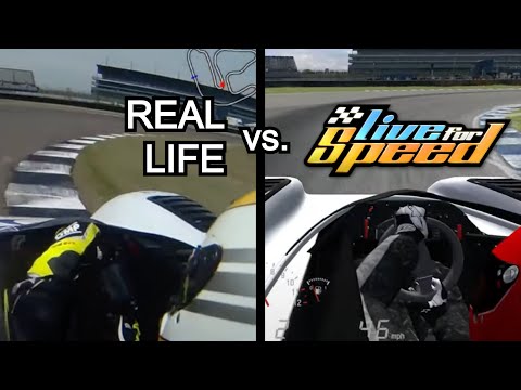 Live For Speed vs. reality - Radical PR6 at Rockingham ISSC Long