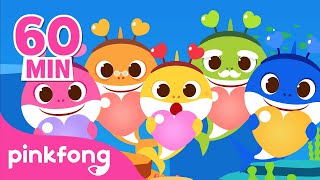 🌹Valentine&#39;s Day with Baby Shark! | February, Month full of love | Compilation | Pinkfong Baby Shark
