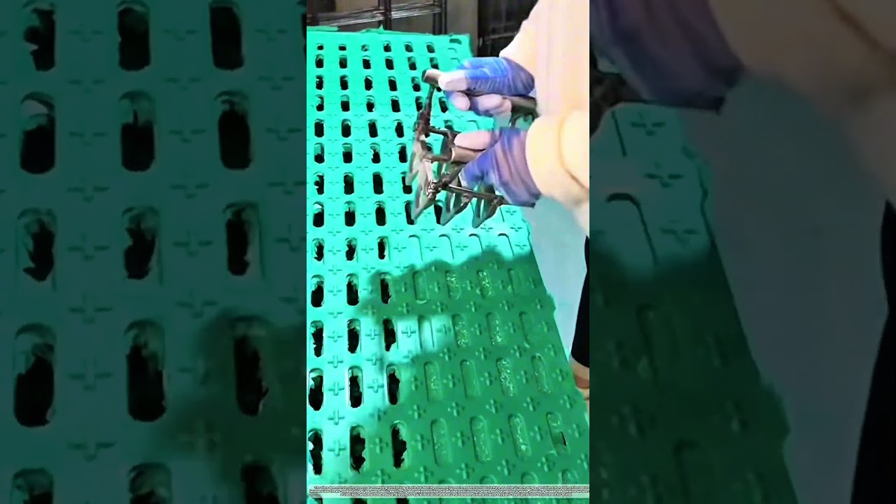 Finishing Plastic Pallets Very Professionally #job #works #skills #unique #interesting