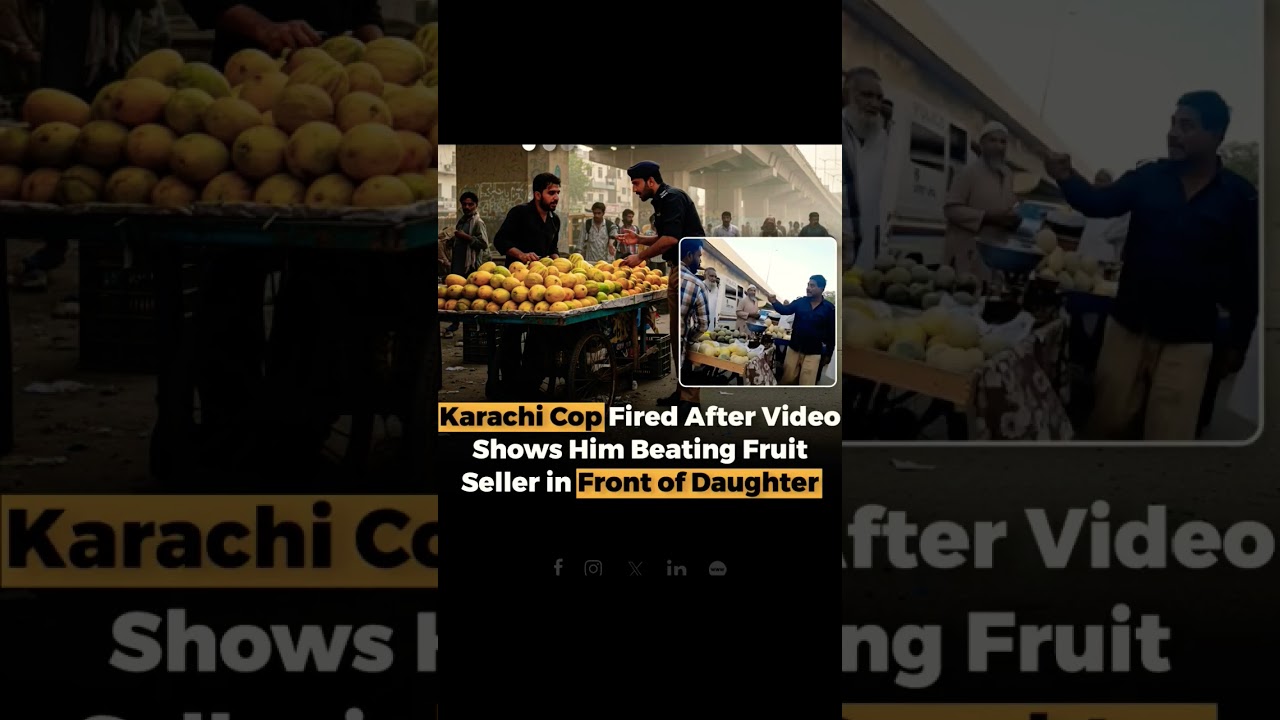 Karachi cop Fired 🔫