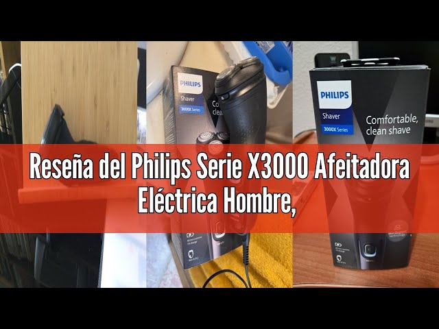 Vídeo relacionado con Philips Serie X3000 Afeitadora Eléctrica Hombre, Máquina de Afeitar Barba con Cortapatillas, 27 cuchillas, Cuida la piel, 40min de uso, En Seco y Húmedo, Recargable, X3001/00, Negro