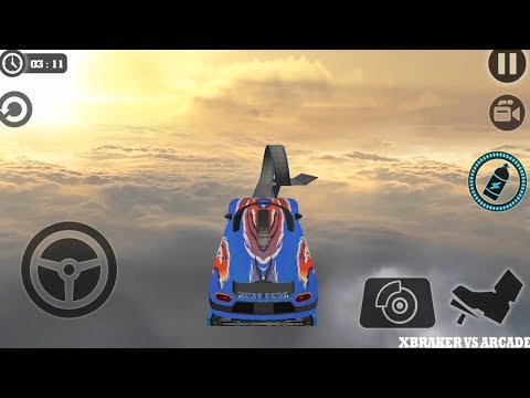 Impossible Stunt Car Tracks 3D Blue Vehicle Driving levels 8 to 10 Pro Driver - Android GamePlay
