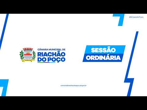 3ª Sessão Ordinária do 2ª período de 2026 - Câmara Municipal de Riachão do Poço