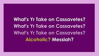 Le Tigre - What&#39;s Yr Take On Cassavetes (karaoke)