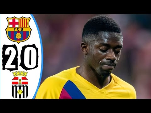 Barcelona vs Cartagena 2-0 - resumen y goles All Goals & Highlights - 2019