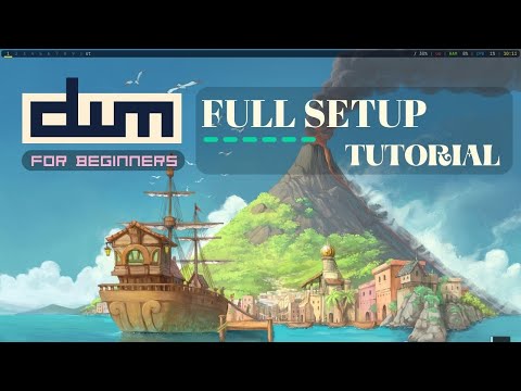 dwm complete setup for beginners on Arch linux ( Virtual Box )