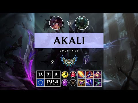 Akali Mid vs Pyke - EUW Challenger Patch 14.12