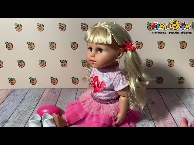 Кукла интерактивная Baby born Сестричка с аксессуарами 43см с 4лет - видео