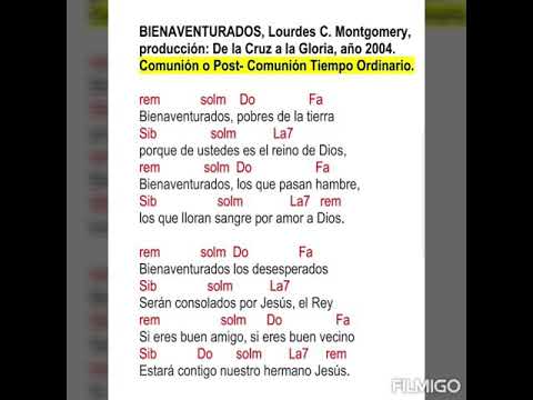 Bienaventurados, Lourdes C. Montgomery (con acordes)