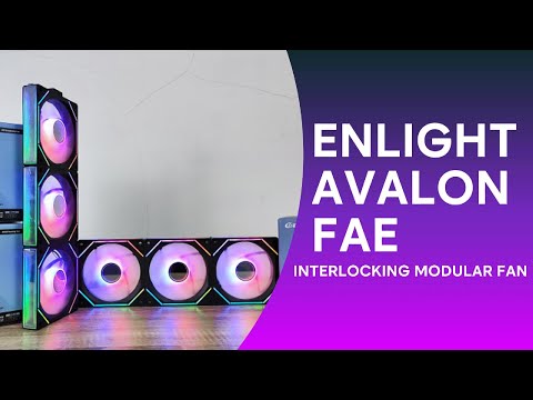 ENLIGHT AVALON FAE - INTERLOCKING MODULAR ARGB FAN THE NEW TECHNOLOGY FOR VALUE ARGB FAN