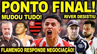PONTO FINAL! FLAMENGO RESPONDE NEGOCIAÇÃO! MUDOU TUDO COM ALMADA? RIVER PLATE DESISTE DE VIÑA! E+