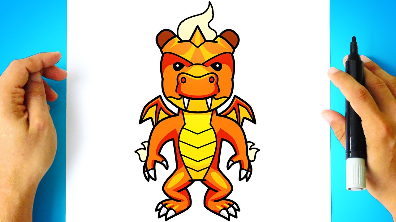 How to DRAW DRAGON from STUMBLE GUYS