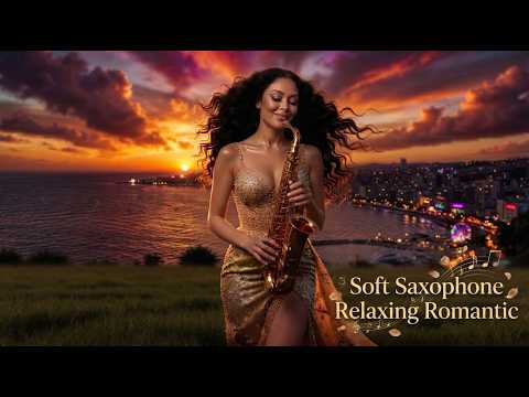 Golden Sunset Serenade – Soft Saxophone | Relaxing Romantic Music for Deep Calm
