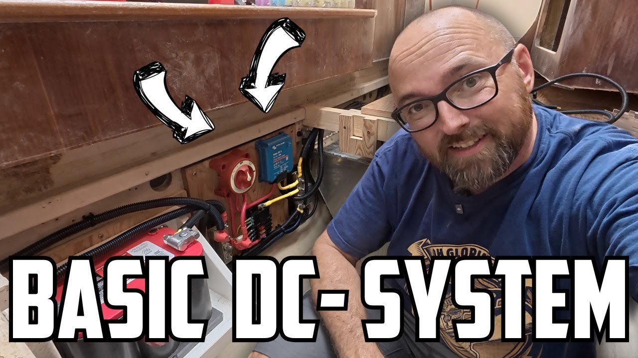 ⛵️ Hurricane-damaged catamaran - our basic DC-system and engines fully connected.  Ep.631