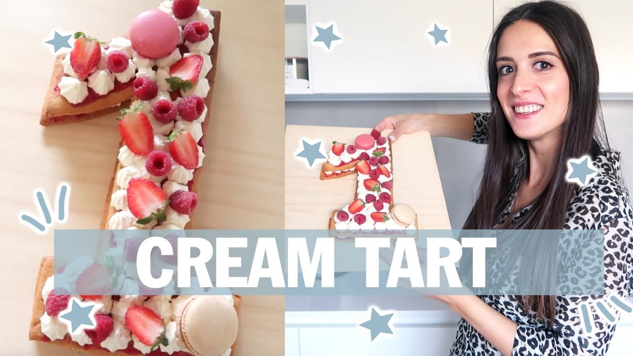 CREAM TART - ricetta facile da seguire #NumberCake 🎂
