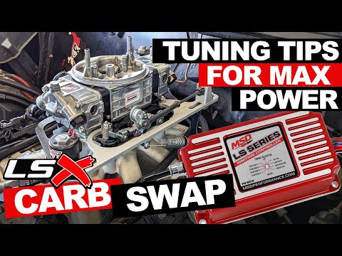 MSD 6014 LS Carburetor swap tuning - Easy programming tips!!!